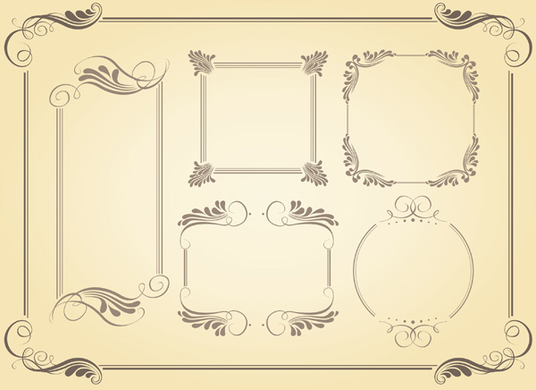 free vector Simple frame vector